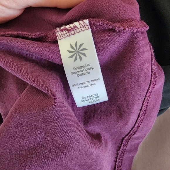 Athleta Plum Quarter Zip Ruched Mid-sleeve Athleisure Dress size Small - Picture 6 of 7
